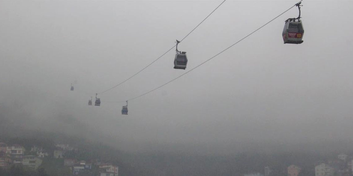 Ordu'da sis kartpostallık manzara oluşturdu