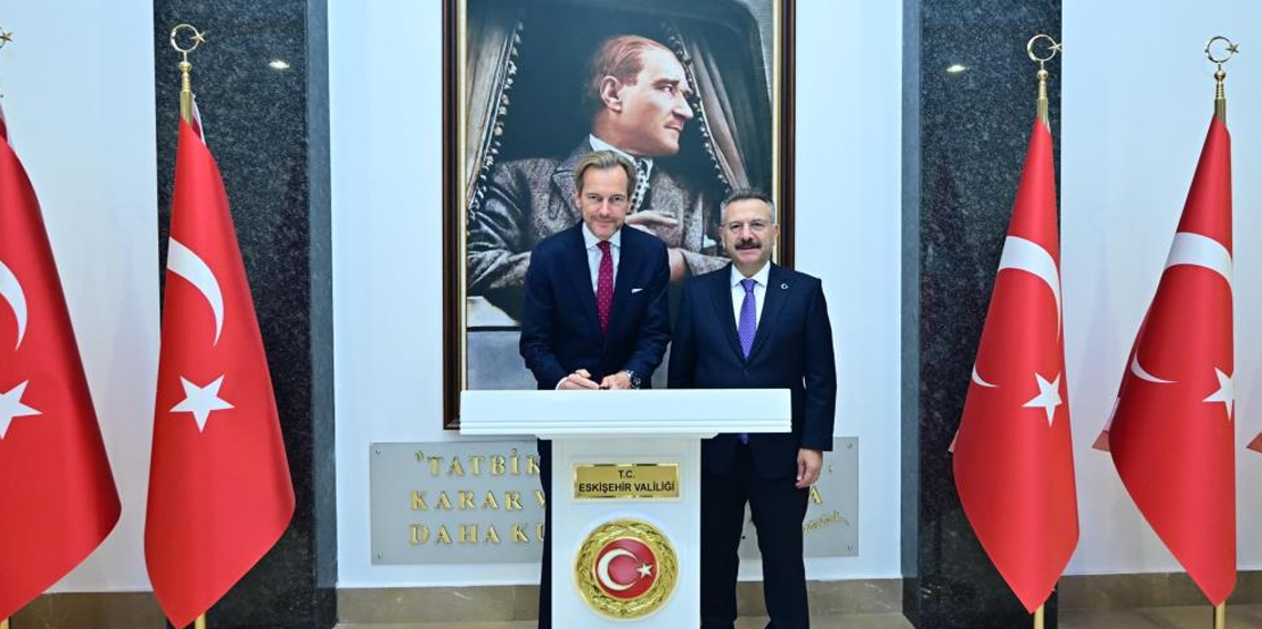 Vali Aksoy, Belçika'nın Ankara Büyükelçisini makamında ağırladı