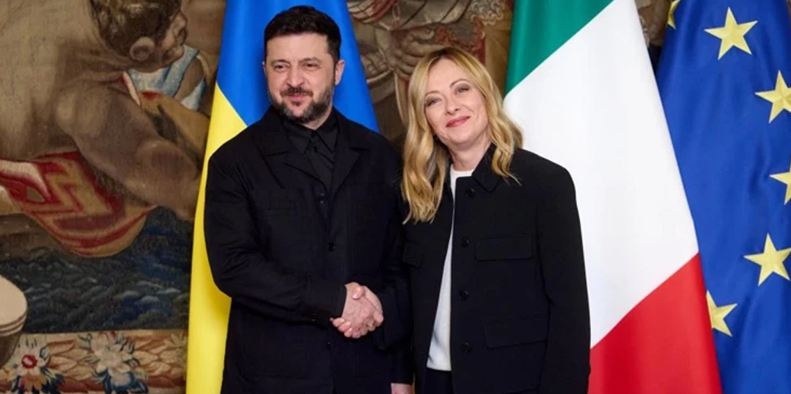 Zelenskiy, İtalya Başbakanı Meloni ile bir araya geldi
