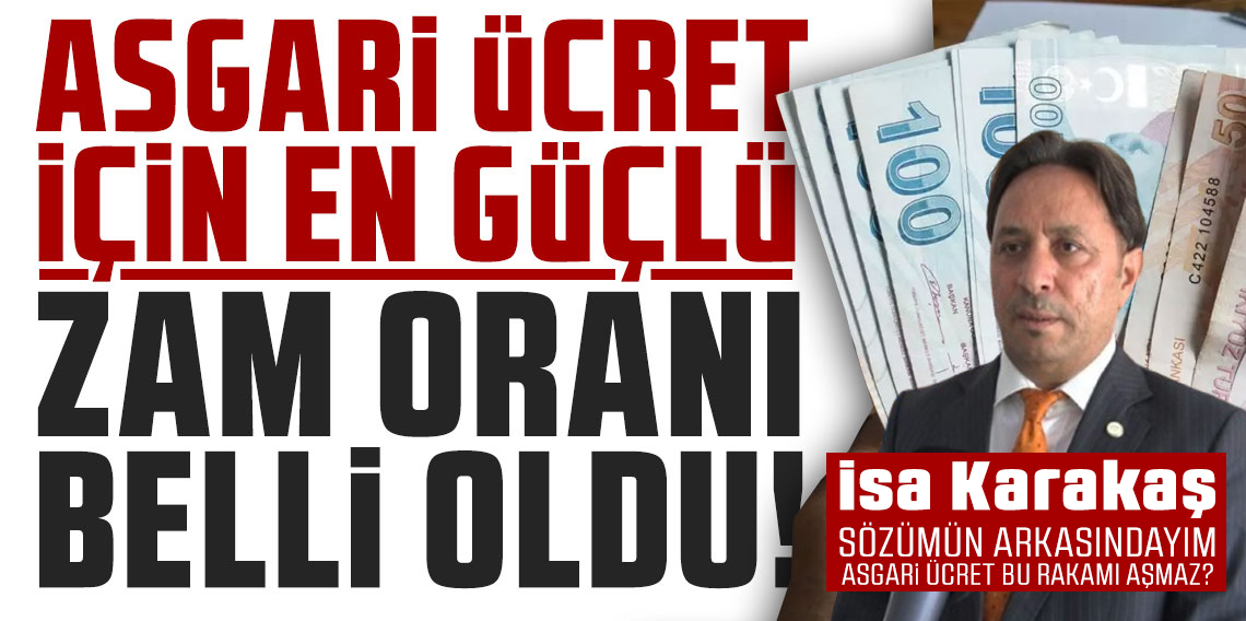 Asgari ücret için 'Analizim net! Arkasındayım'