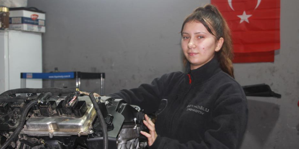Ordu'da Sanayinin tek kız çırağı