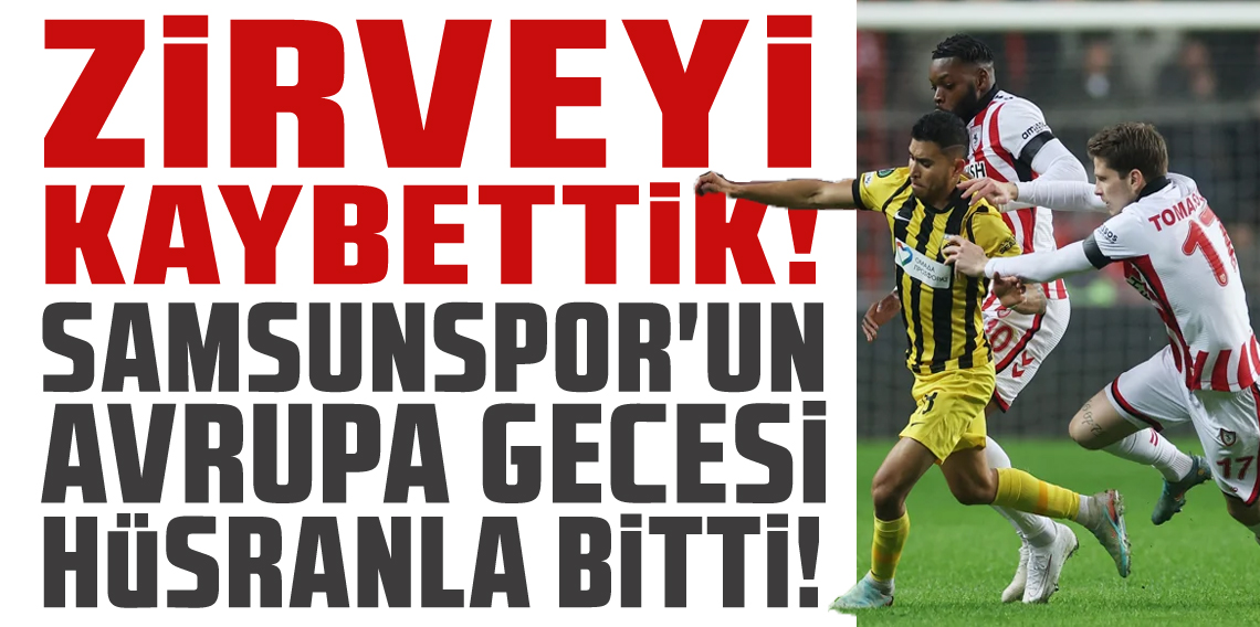 Samsunspor'un Hüsran Gecesi!
