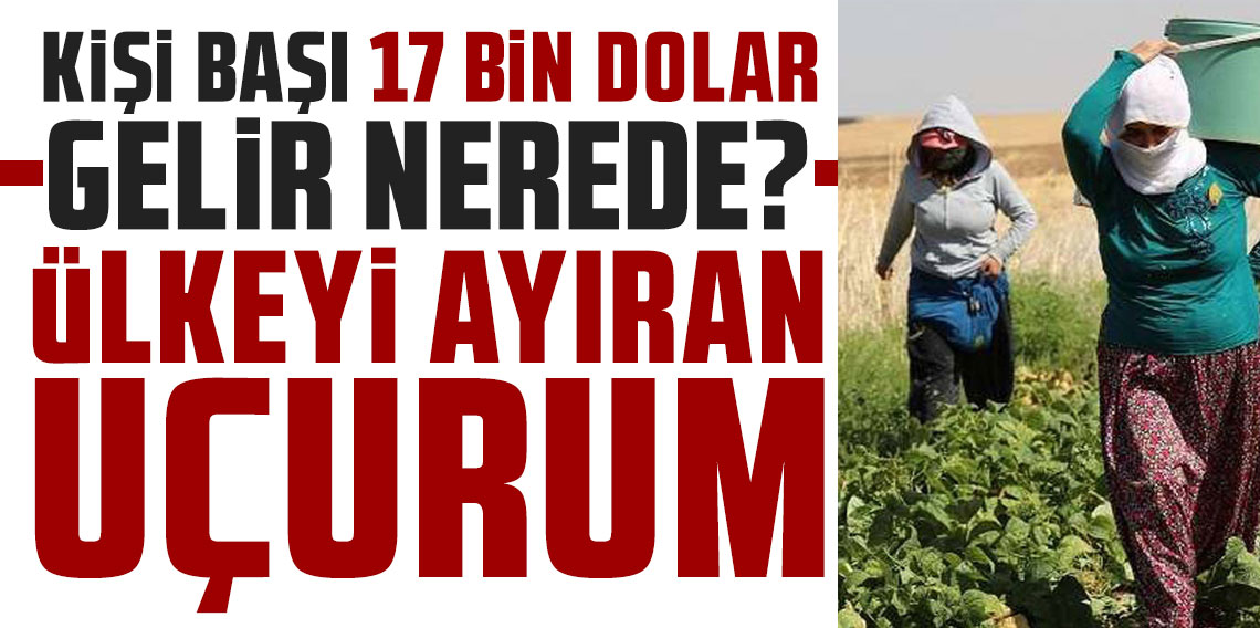 Ülkeyi ayıran uçurum! Kişi başı 17 bin dolar gelir nerede?