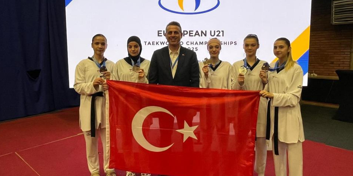 Avrupa Ümitler Taekwondo Şampiyonası'nda 5 madalya