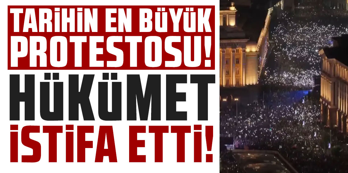 Komşuda tarihin en büyük protestosu: Hükümet istifa etti