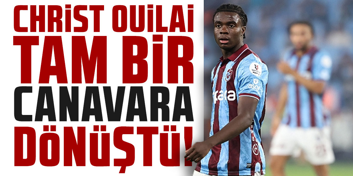 Trabzonspor'da Oulai tam bir canavara dönüştü! Rakipler için bela