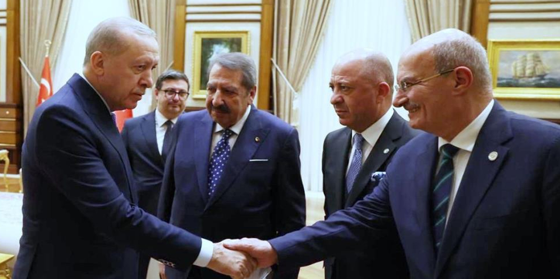 Erdoğan, Ankara’nın ekonomi aktörlerini Külliye’de kabul etti