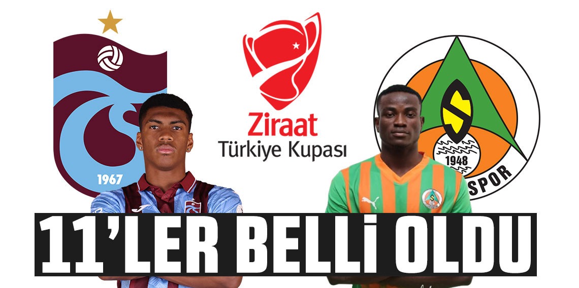 Trabzonspor - Alanyaspor maçının 11'leri belli oldu