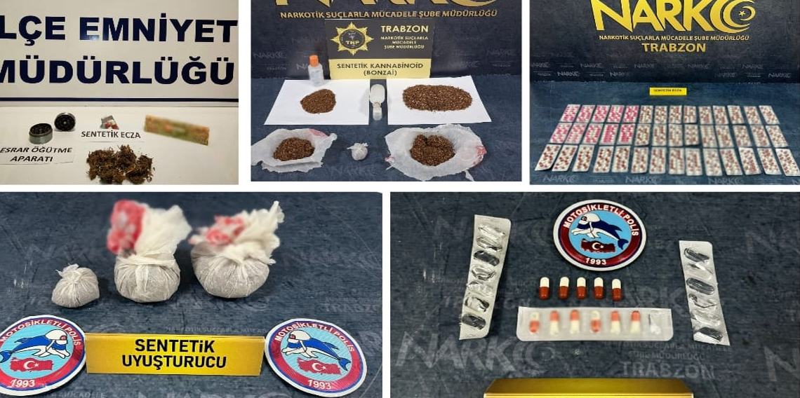Trabzon’da zehir tacirlerine darbe!