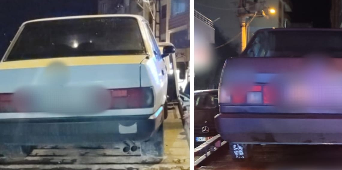 Trabzon’da Gürültü Denetimi! Abarth Egzozlu 4 Araç Trafikten Men Edildi