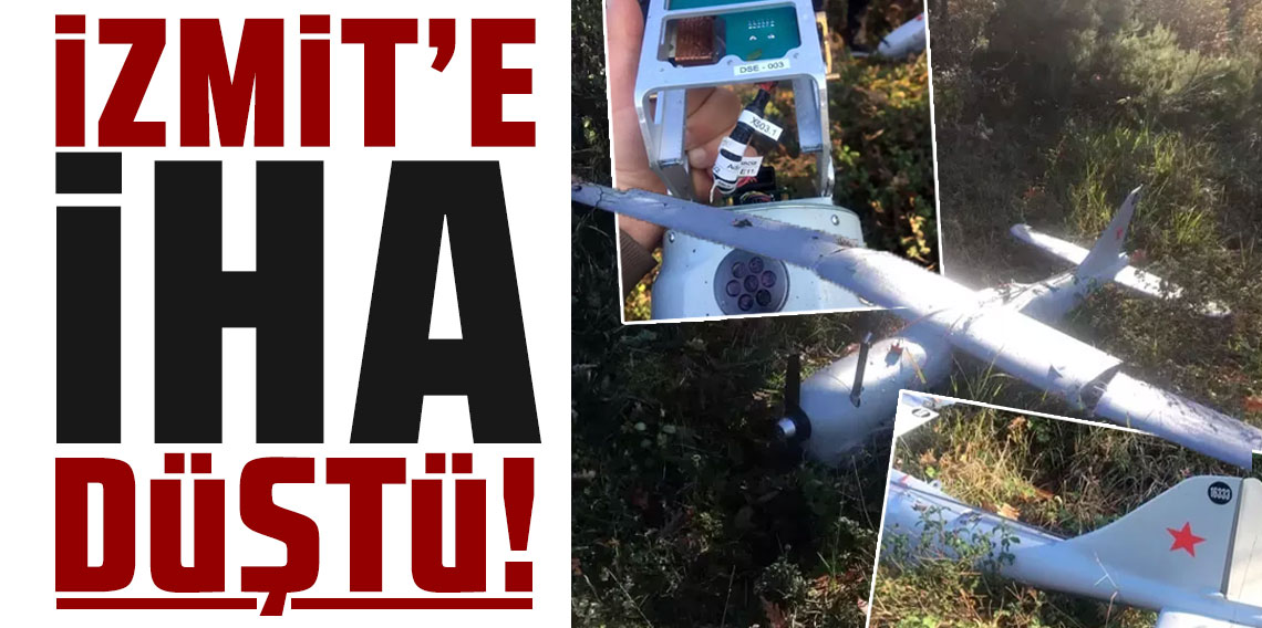 İzmit'e İHA düştü! Kamerası çalışır durumda!