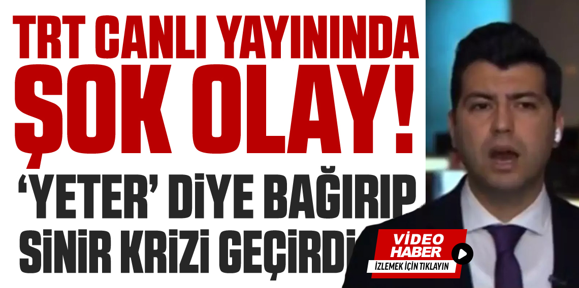 TRT canlı yayınında şok anlar! Bir kadın “Yeter” diye bağırarak sinir krizi geçirdi