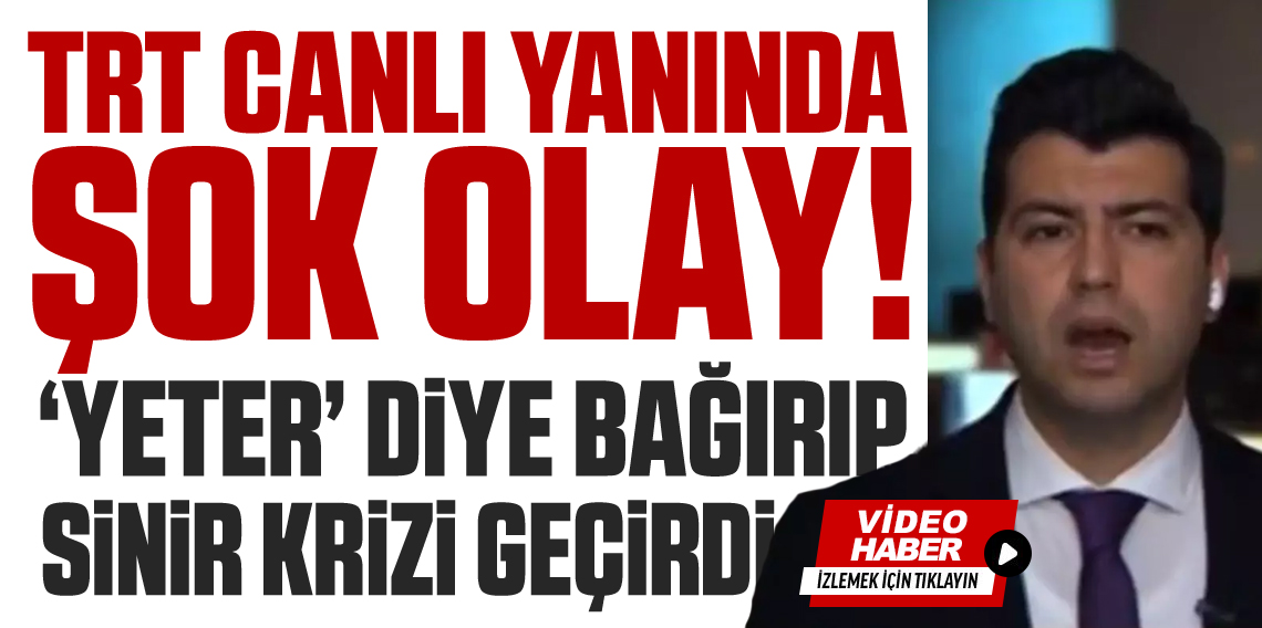 TRT canlı yayınında şok anlar! Bir kadın “Yeter” diye bağırarak sinir krizi geçirdi