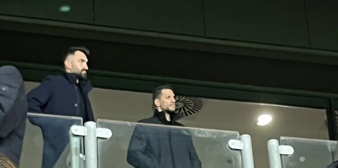  A Milli Futbol Takımı Teknik Heyeti maçı izledi