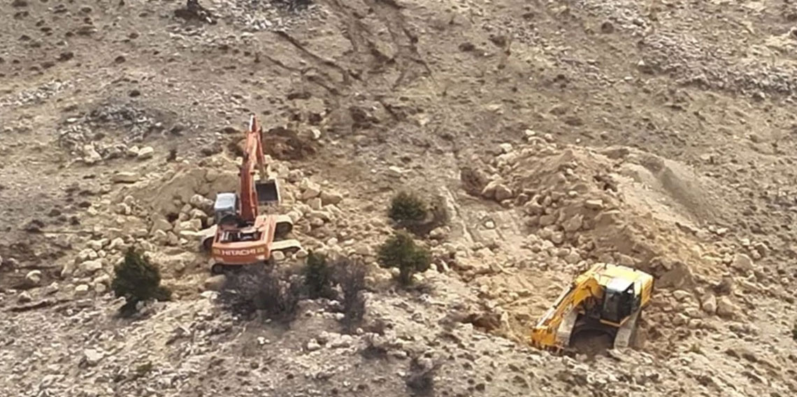 İş makinesini kullanma amaçları 'pes' dedirtti!