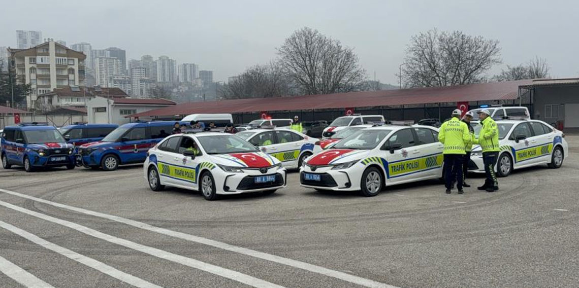 Tokat'ta emniyet ve jandarmaya 79 yeni hizmet aracı