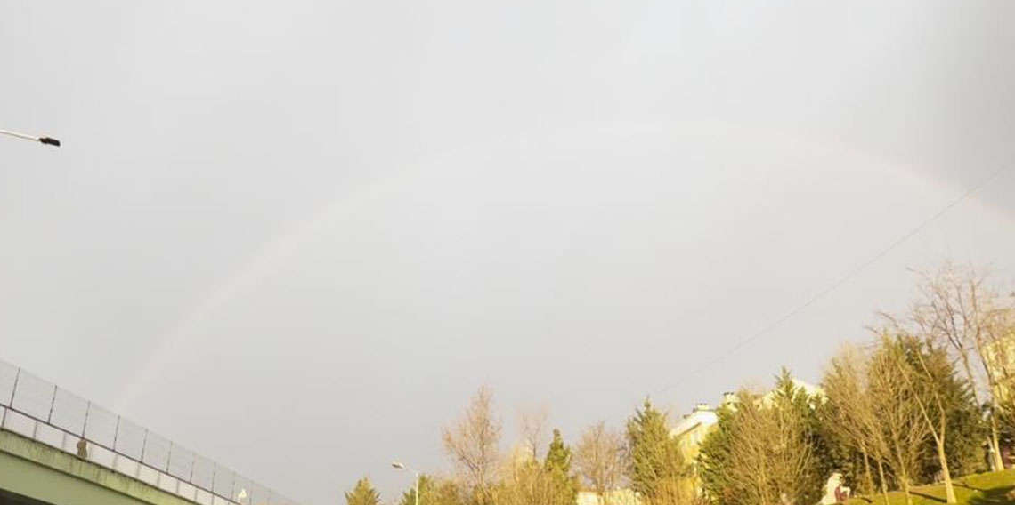 İstanbul’da gökkuşağı sürprizi