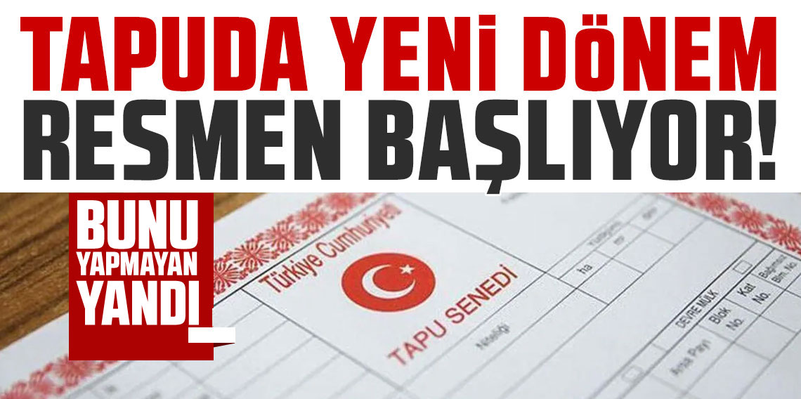 Tapuda üç kat fazla para ödeyeceksiniz!