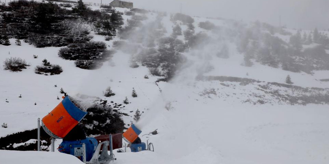Çambaşı Kayak Merkezi’nde yapay karlama sistemi ile sezon uzatılıyor