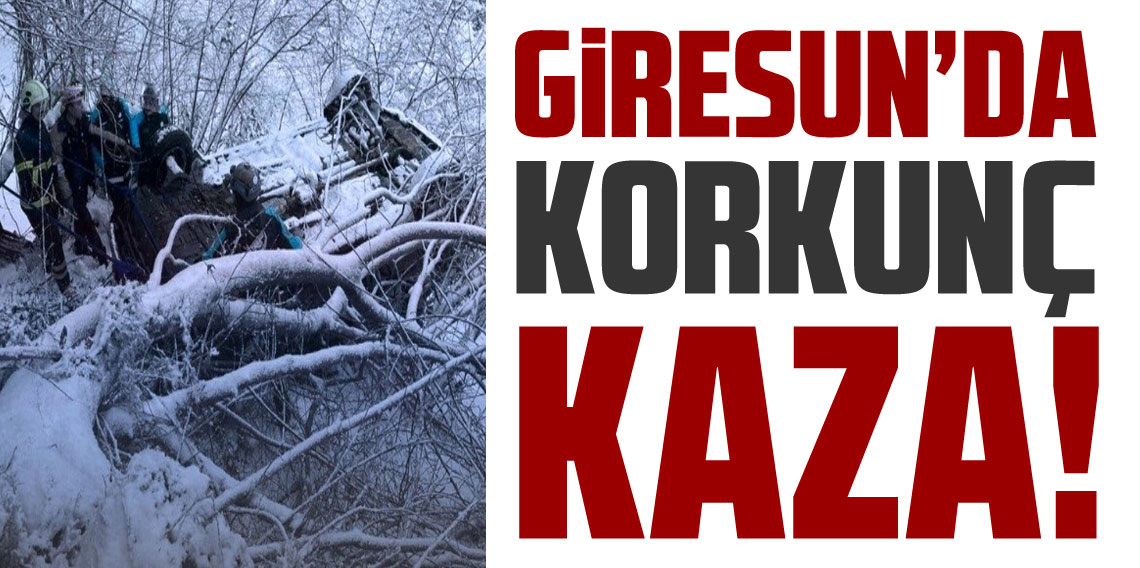 Giresun’da otomobil fındık bahçesine yuvarlandı: 6 Yaralı