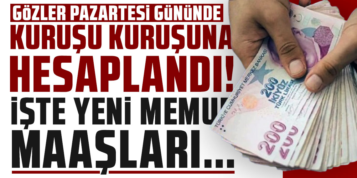 Gözler pazartesi günü belli olacak memur ve emekli zammında