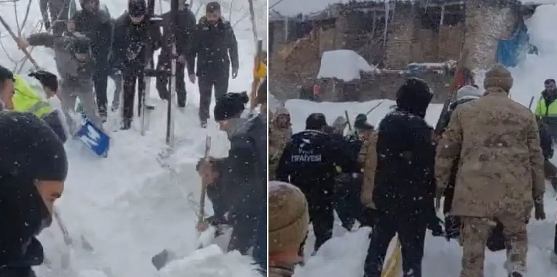 Van'ın Çatak ilçesinde 6 noktaya çığ düştü!