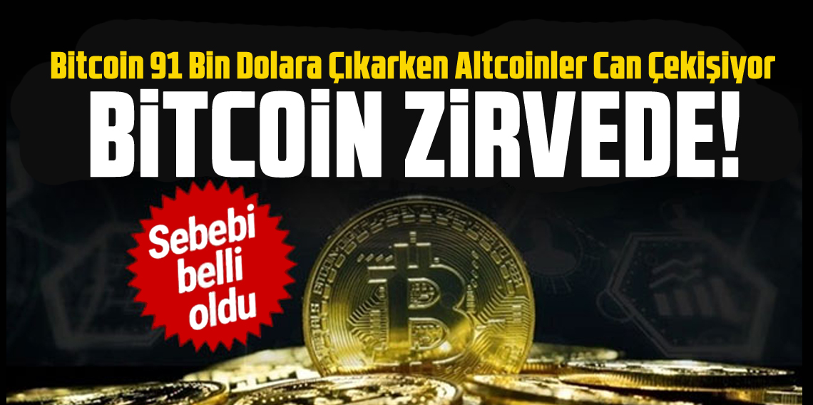Bitcoin zirveye koşuyor, altcoinler de çekiliyor