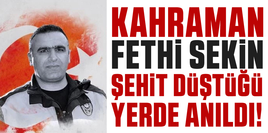Fethi Sekin şehit düştüğü yerde karanfillerle anıldı