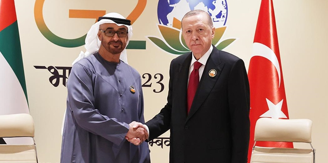 Erdoğan, BAE Devlet Başkanı Al Nahyan ile görüştü