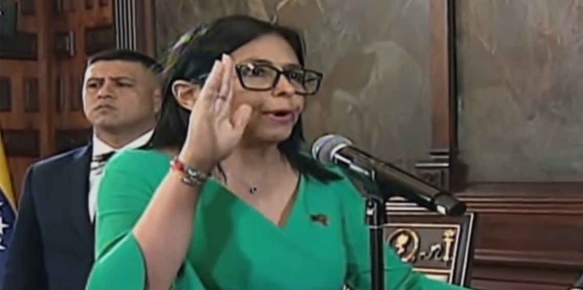 Delcy Rodriguez, Venezuela'nın geçici Devlet Başkanı olarak yemin etti