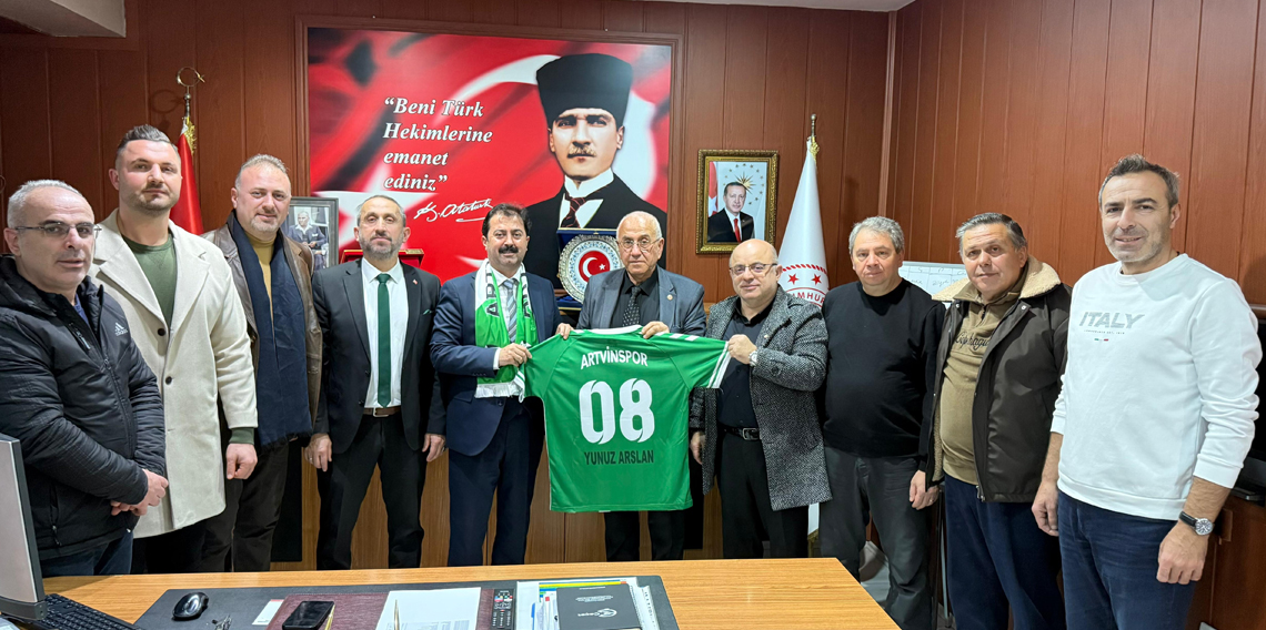 Artvinspor’dan İl Sağlık Müdürü Arslan’a Ziyaret