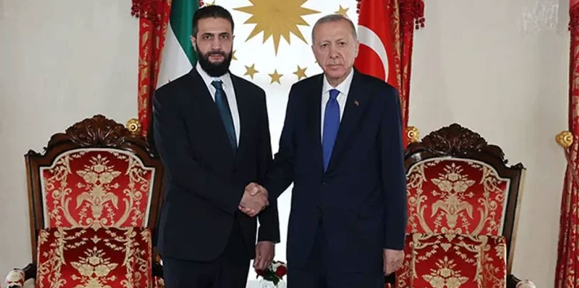 Cumhurbaşkanı Erdoğan, Şara ile görüştü