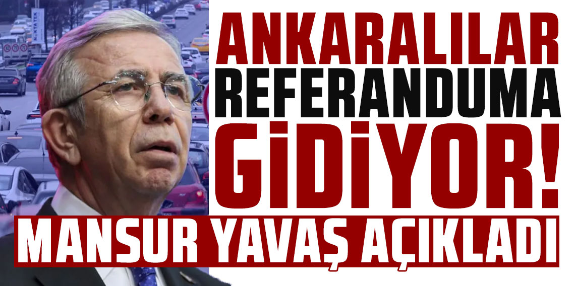Mansur Yavaş açıkladı: Ankaralılar trafik için 'referanduma' gidiyor!