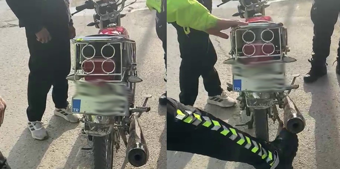 Abartı egzoz 12 bin TL'ye patladı