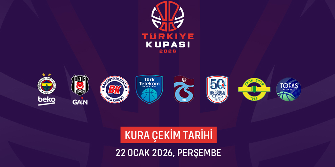 Basketbolda Türkiye Kupası'nda mücadele edecek takımlar belli oldu