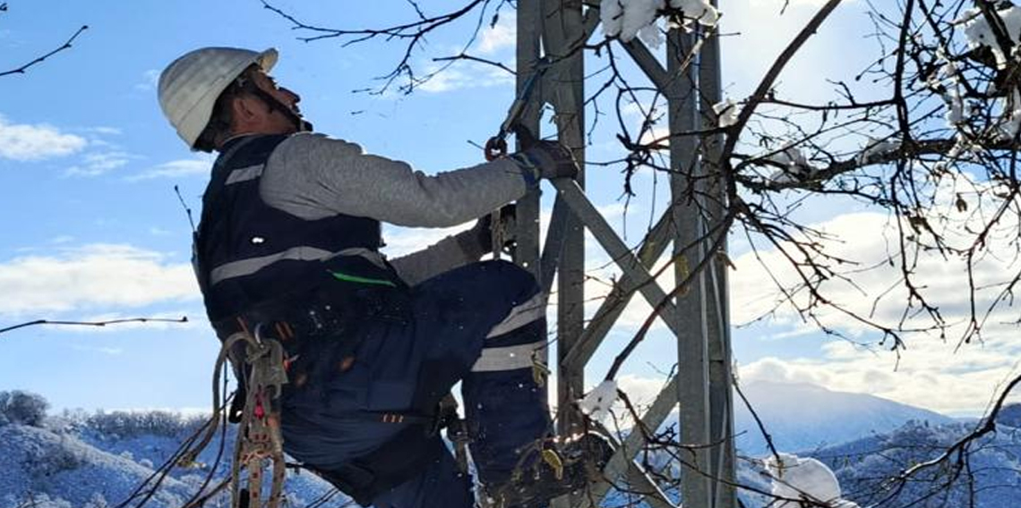 Çoruh EDAŞ, Giresun'da Yoğun Kar Altında Enerji Seferberliği Başlattı
