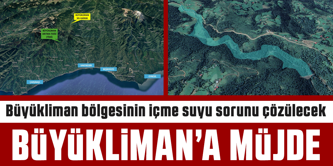 Trabzon'da Büyükliman Bölgesinin Su Sorunu Çözülecek