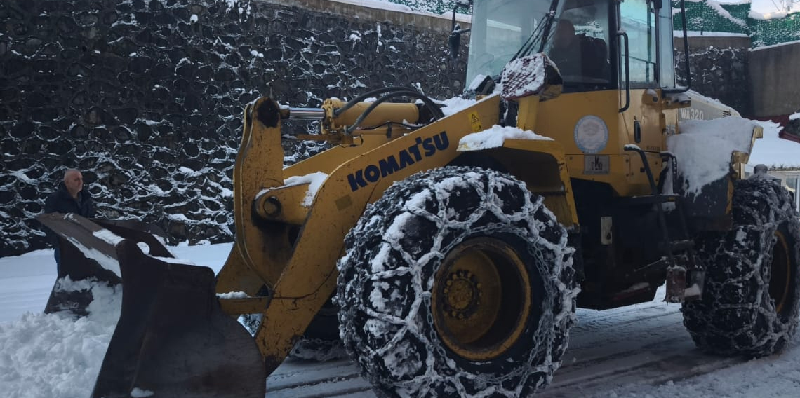 Trabzon'da Karla Mücadele Sürüyor