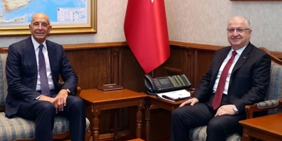 Ankara'da önemli görüşme. Yaşar Güler, Tom Barrack'ı kabul etti