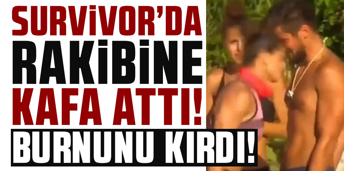 Survivor'da oyunu kaybeden kadın yarışmacı, rakibine kafa atıp burnunu kırdı