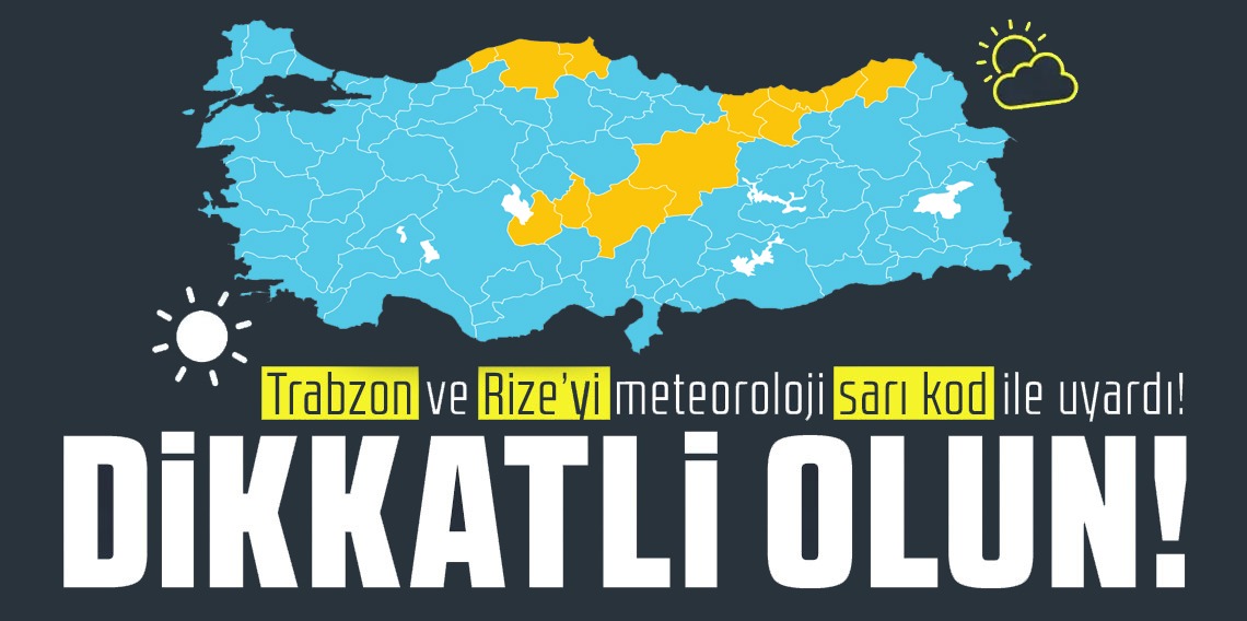 Trabzon ve Rize dahil 13 il için yoğun kar yağışı uyarısı