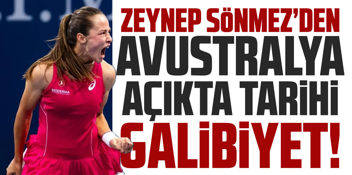 Zeynep Sönmez tarihe geçti