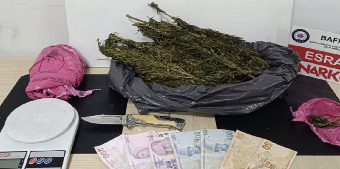 Samsun’da dört ilçede uyuşturucu operasyonu: 5 gözaltı