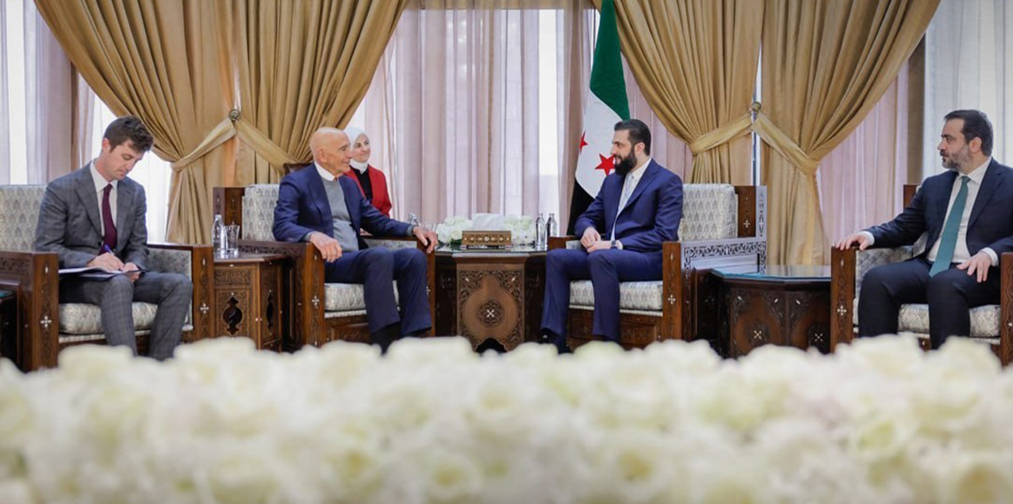 Şara, ABD’nin Suriye Özel Temsilcisi Barrack’ı kabul etti