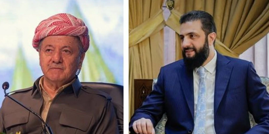 Suriye Devlet Başkanı Şara, Sudani ve Barzani ile görüştü