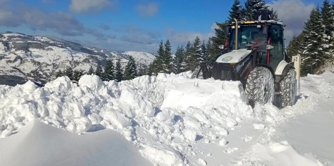 Artvin’de kar nedeniyle 130 köy yolunda ulaşım sağlanamıyor