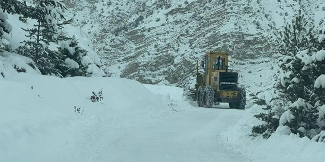 Artvin’de 6 ilçede 43 köy yolunda kar nedeniyle ulaşım sağlanamıyor