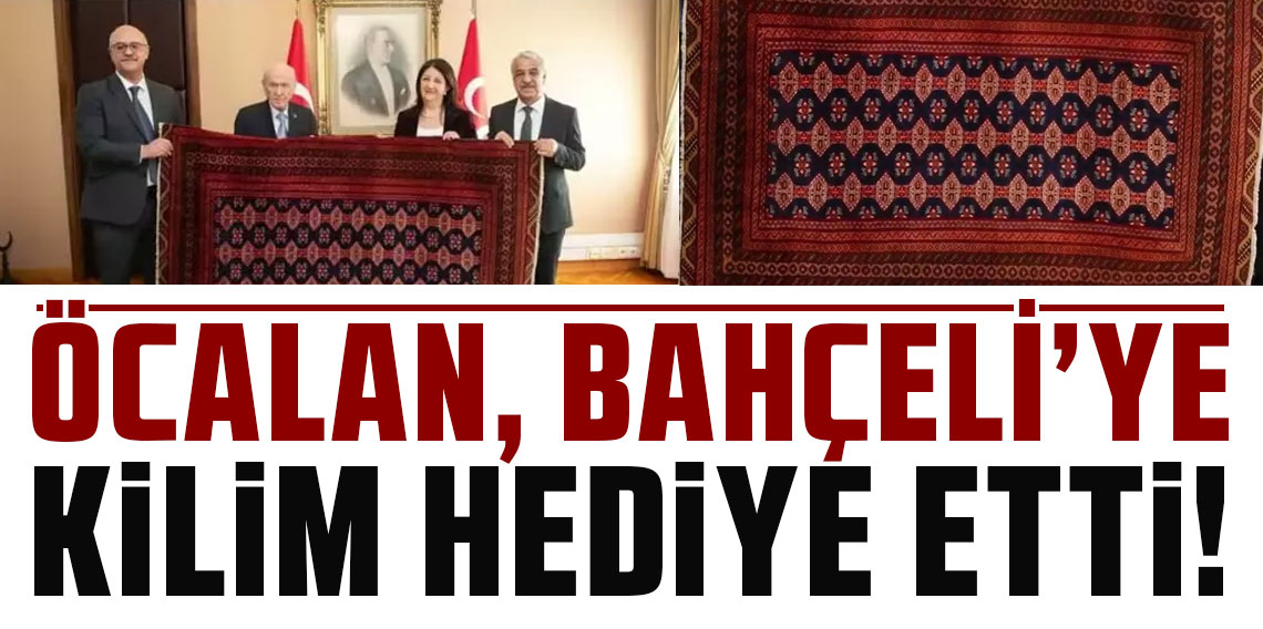 Öcalan,  Devlet Bahçeli'ye özel dokuma kilim hediye etti