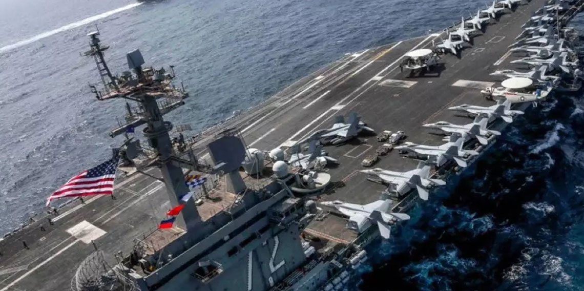 Savaş çanları çalıyor! Dev uçak gemisi bölgeye ulaştı!