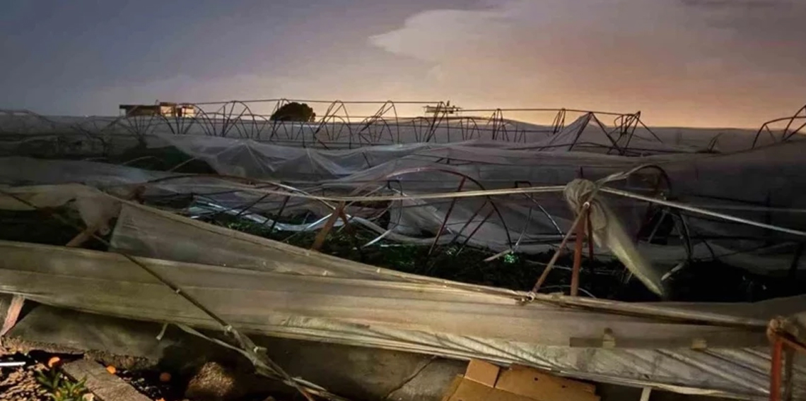 Antalya’da hortum seralara zarar verdi